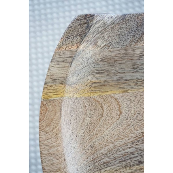 Hoher Hocker aus Stahl und Holz