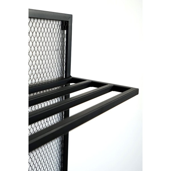 Industrielle Wandgarderobe aus Metall