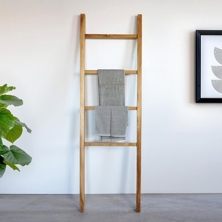 Handtuchleiter aus Teakholz 180 cm