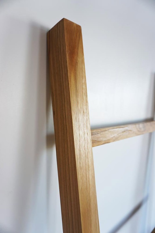 Handtuchleiter aus Teakholz 180 cm