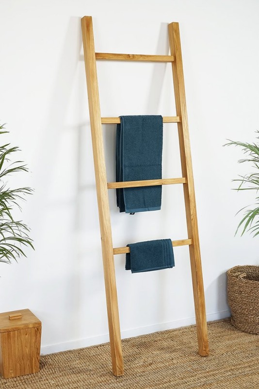 Handtuchleiter aus Teakholz 180 cm
