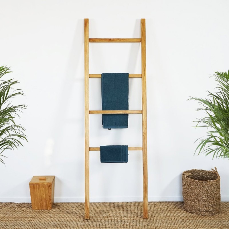 Handtuchleiter aus Teakholz 180 cm