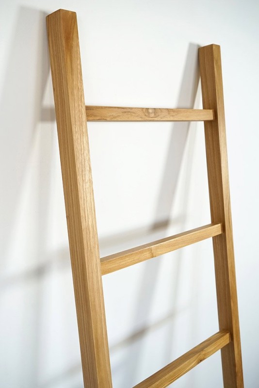 Handtuchleiter aus Teakholz 180 cm