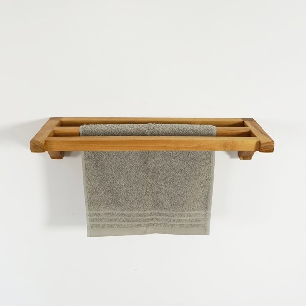 Handtuchhalter aus Teakholz 50 x 100 cm