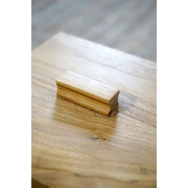Mülleimer aus Teakholz
