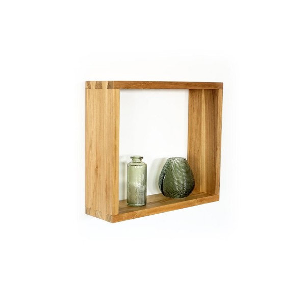 Rechteckige Holzkiste 40 cm