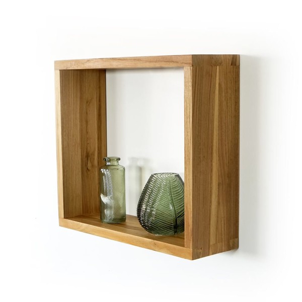 Rechteckige Holzkiste 40 cm