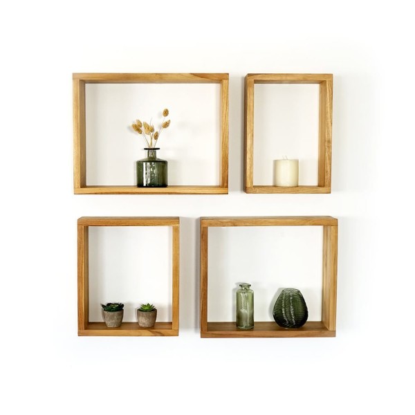 Rechteckige Holzkiste 40 cm