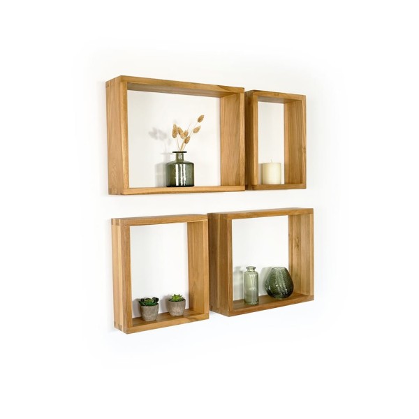 Rechteckige Holzkiste 40 cm