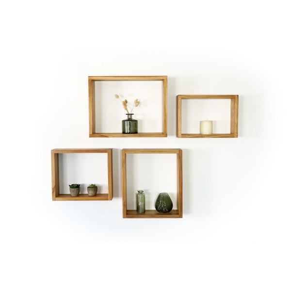 Rechteckige Holzkiste 40 cm