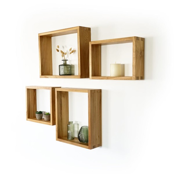 Rechteckige Holzkiste 45 cm