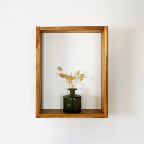 Rechteckige Holzkiste 45 cm