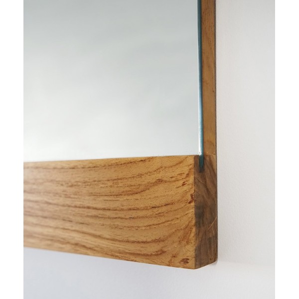 Rechteckiger Spiegel 140 cm Doppelrahmen aus Holz