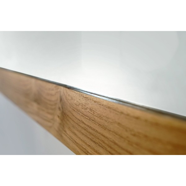 Rechteckiger Spiegel 140 cm Doppelrahmen aus Holz