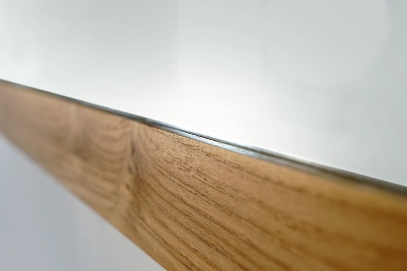 Rechteckiger Spiegel 140 cm Doppelrahmen aus Holz