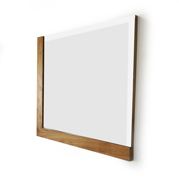 Rechteckiger Spiegel 80 cm mit L-förmigem Rahmen