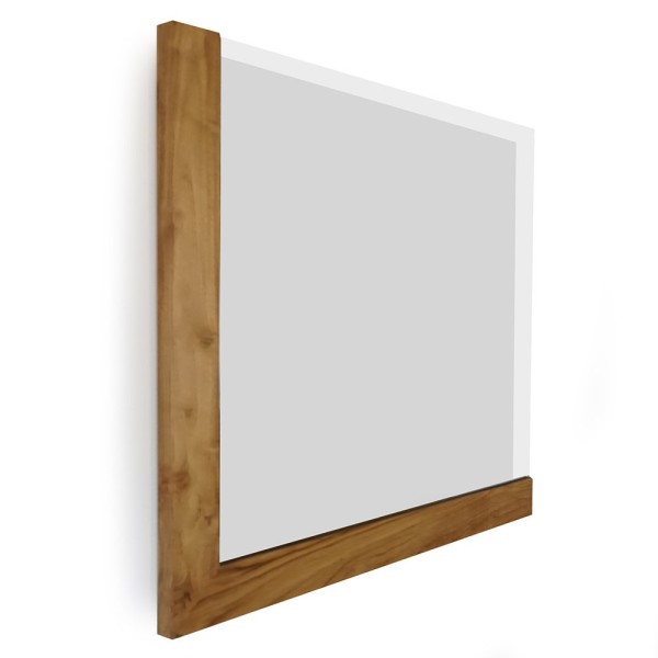 Rechteckiger Spiegel 80 cm mit L-förmigem Rahmen
