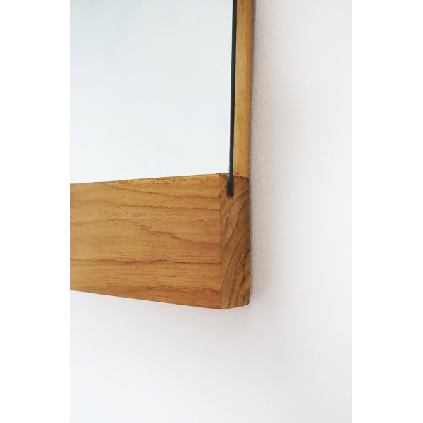 Rechteckiger Spiegel 80 cm mit L-förmigem Rahmen
