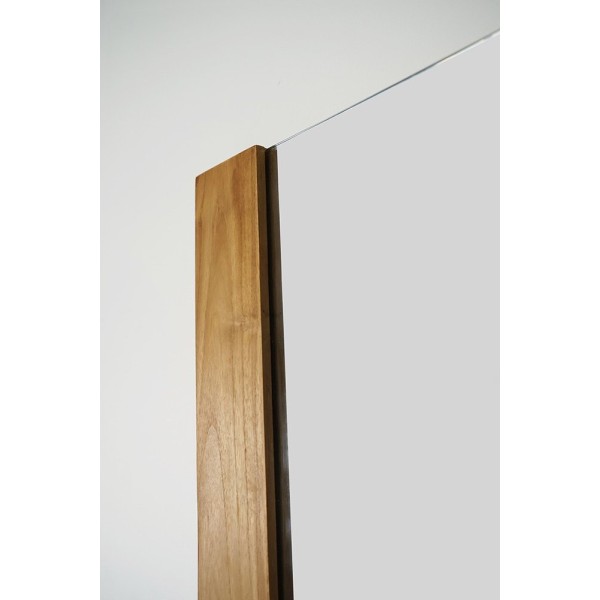 Rechteckiger Spiegel 80 cm mit L-förmigem Rahmen