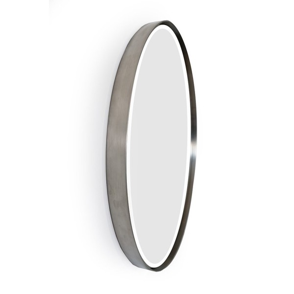 Runder Spiegel 70 cm mit Metallrahmen