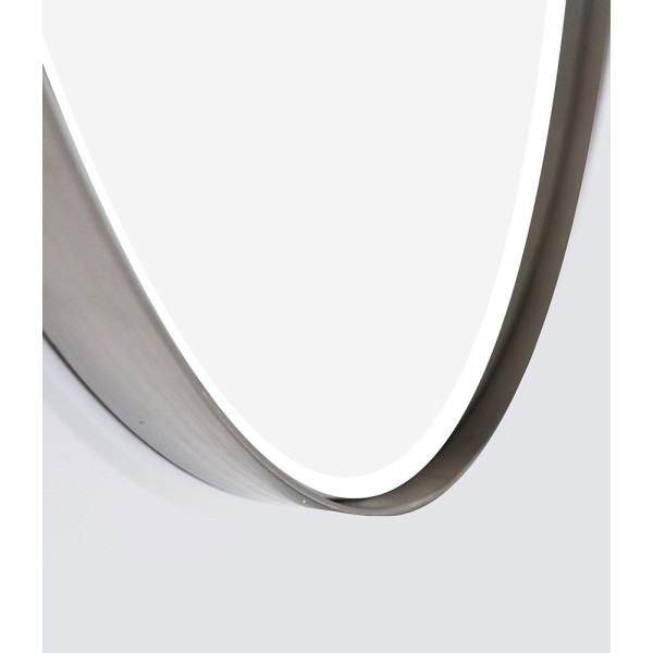 Runder Spiegel 70 cm mit Metallrahmen
