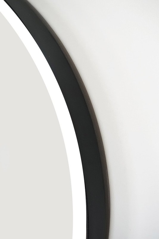 Runder Spiegel 70 cm mit Eisenrahmen