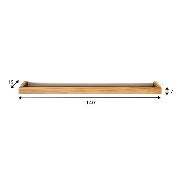 Teakholzregal 140 cm