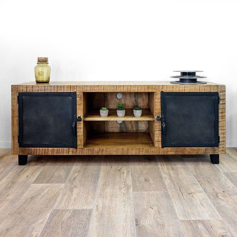 TV-Möbel aus Holz & Metall 150 cm - Brooklyn