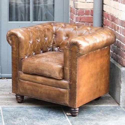 Sessel Chesterfield Leder 1-Sitzer