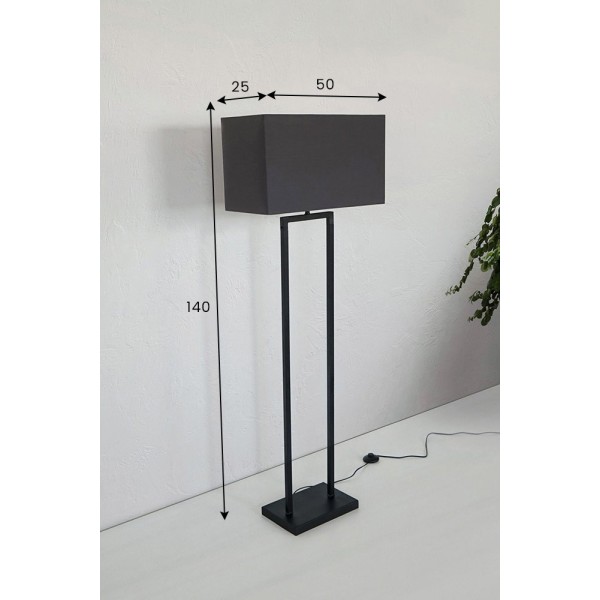 Stehlampe aus Metall und Stoff - Antwerpen