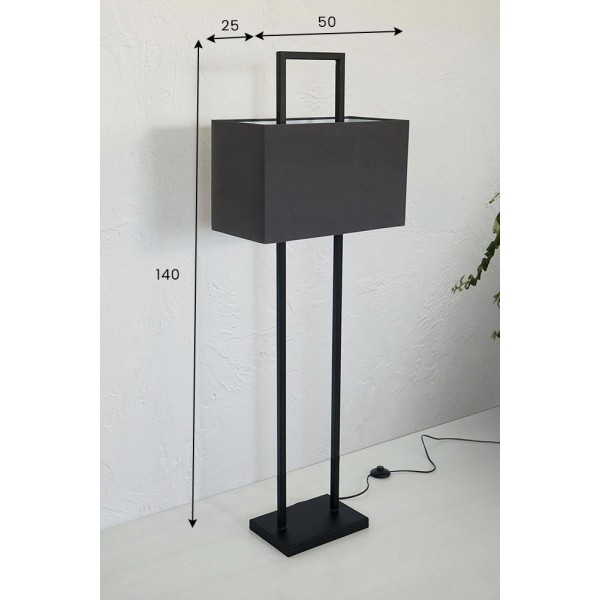 Stehlampe aus Metall und Stoff - Leuven