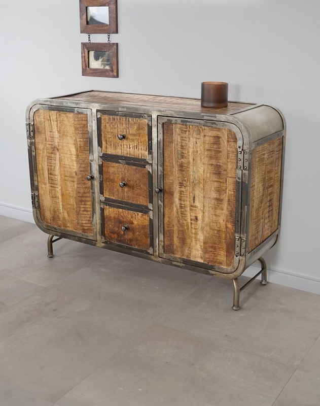 2-türiges industrielles Sideboard Manchester