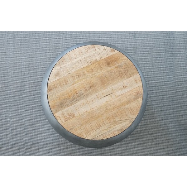 Couchtisch aus Holz und Metall Essential