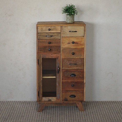 Aufbewahrungsmöbel aus recyceltem Massivholz