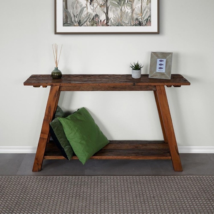 Konsole aus altem, recyceltem Holz - Reborn