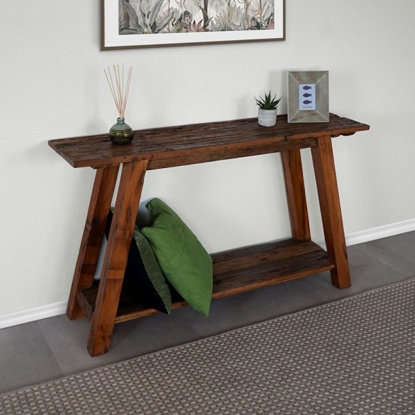 Konsole aus altem, recyceltem Holz - Reborn