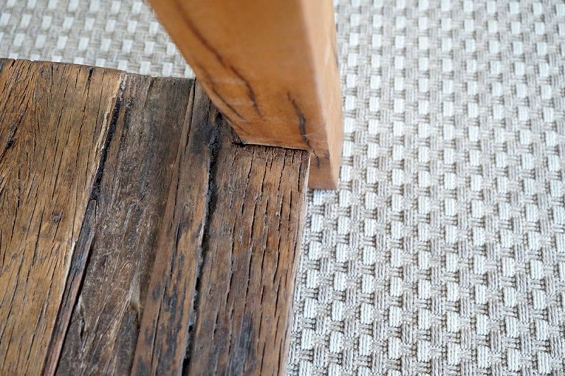 Konsole aus altem, recyceltem Holz - Reborn