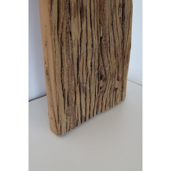 Spiegel aus Rohholz rechteckig 25 x 120 cm