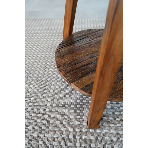 Beistelltisch aus altem, recyceltem Holz - Reborn