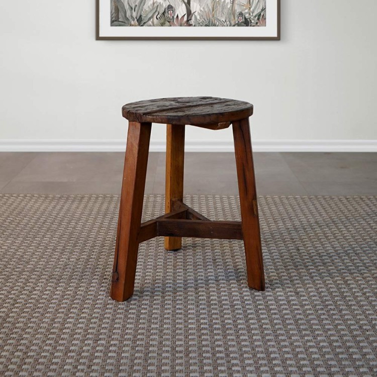 Hocker aus altem, recyceltem Holz - Reborn