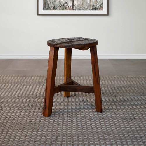 Hocker aus altem, recyceltem Holz - Reborn