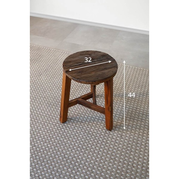 Hocker aus altem, recyceltem Holz - Reborn