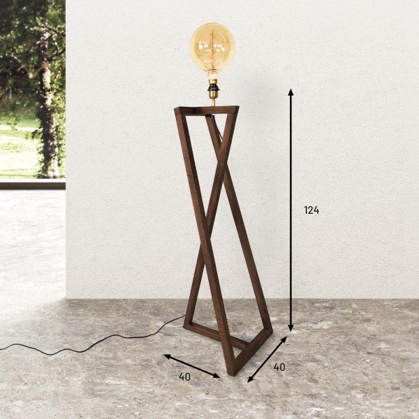 Stehlampe aus Naturholz - Kyoto