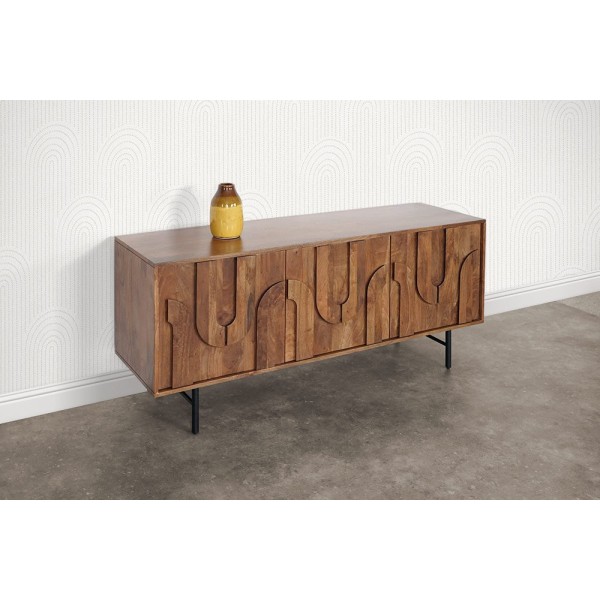Anrichte aus massivem Mangoholz 160 cm - Flow
