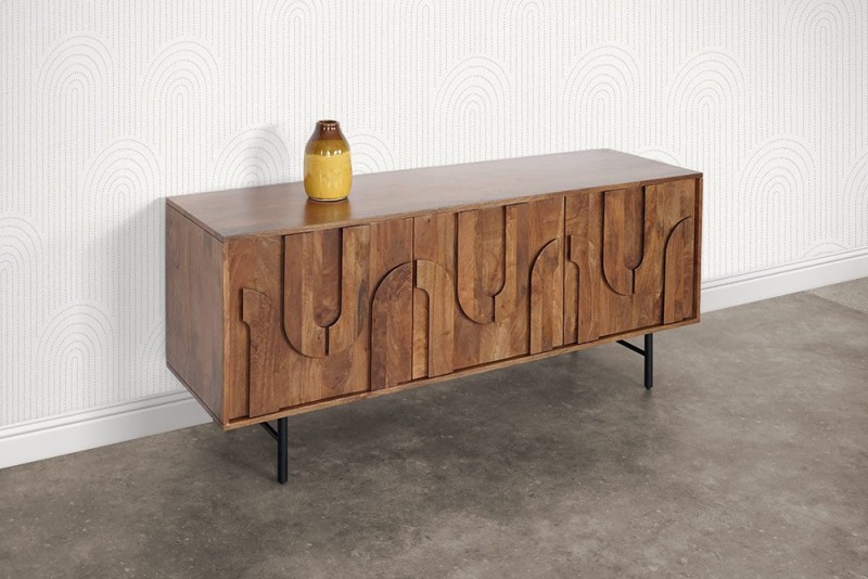 Anrichte aus massivem Mangoholz 160 cm - Flow