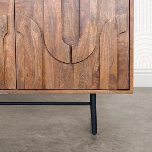 Anrichte aus massivem Mangoholz 160 cm - Flow