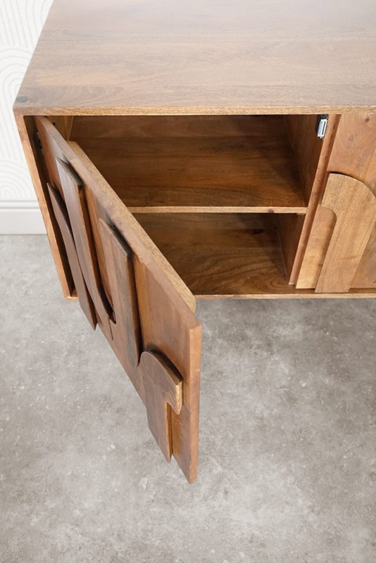 Anrichte aus massivem Mangoholz 160 cm - Flow