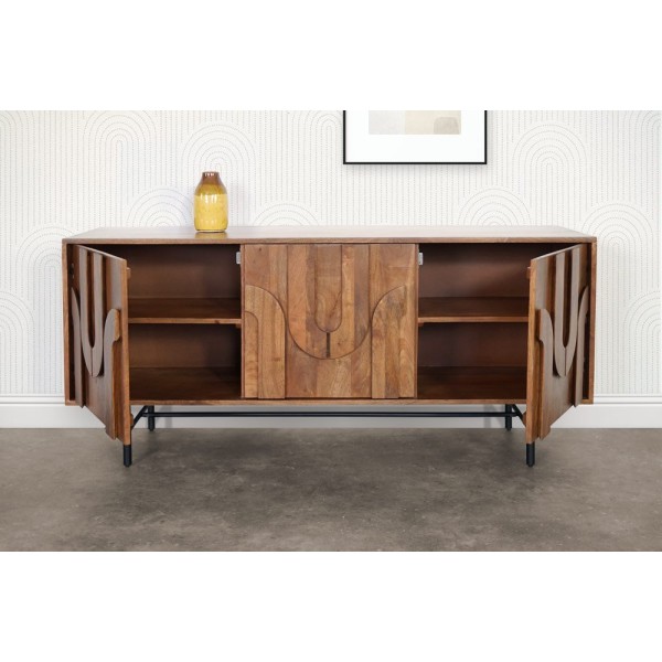 Anrichte aus massivem Mangoholz 160 cm - Flow