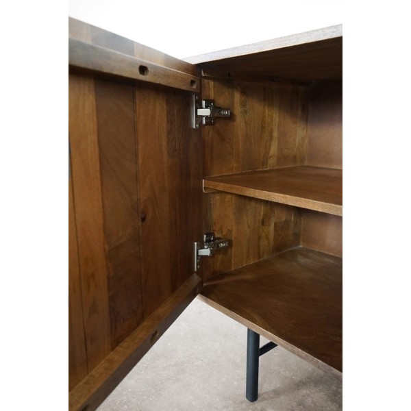 Anrichte aus massivem Mangoholz 160 cm - Flow