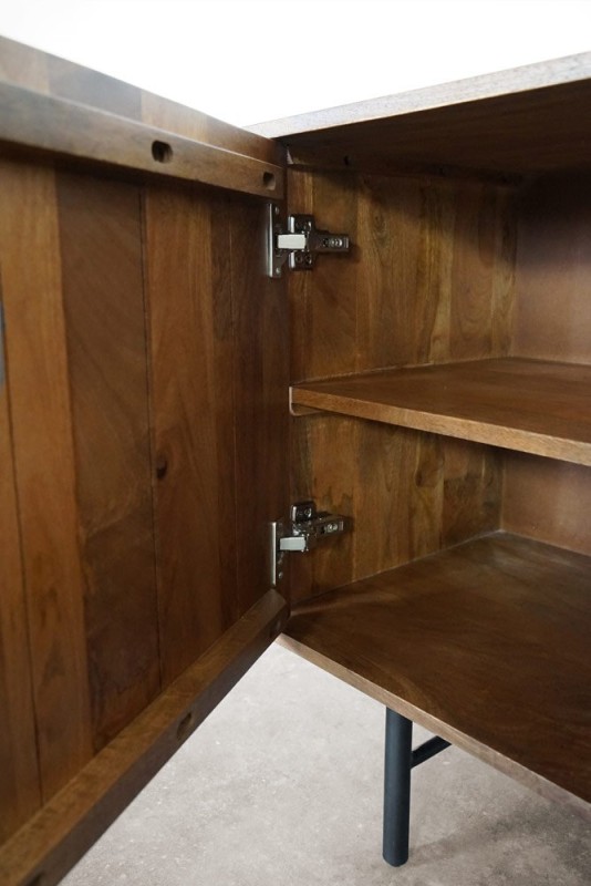 Anrichte aus massivem Mangoholz 160 cm - Flow